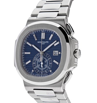 Patek Philippe Nautilus 5976 1g-001 40th Anniversary Chronograph White Gold Blue Diamond Dial Limited Edition 2018
