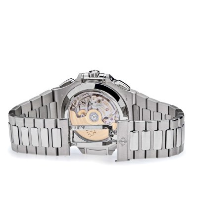 Patek Philippe Nautilus 5976 1g-001 40th Anniversary Chronograph White Gold Blue Diamond Dial Limited Edition 2018