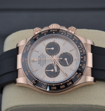 Rolex Daytona Cosmograph Daytona Sundust Dial Rose Gold Oysterfelx