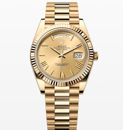 Rolex Day-date 40 Champagne Roman Dial Unworn