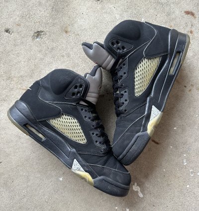 Air Jordan 5 Retro Black Metallic 2016 Size 8