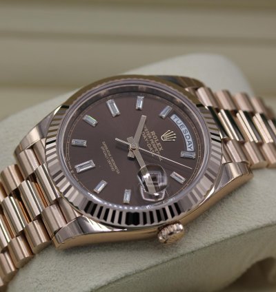 Rolex Day-date 40 Choco Baguette 2024