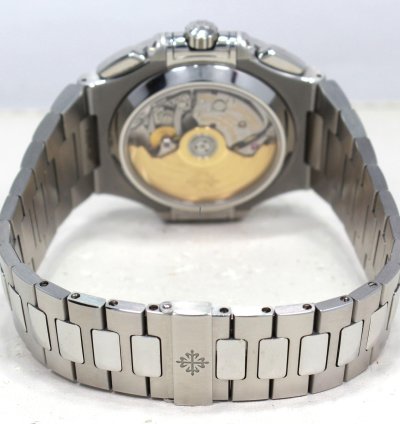 Patek Philippe Nautilus 5980 1a 40mm Blue Dial Chronograph Watch