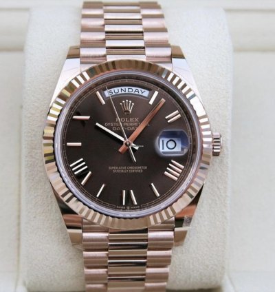 Rolex Day-date 40 Chocolate 2024 Neu Everose Full Set