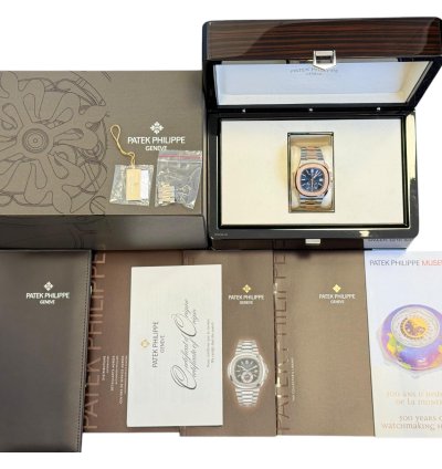 Patek Philippe Nautilus 5980 1a-001 - 2015 - Nautilus Chronograph - Box And Papers - Steel And Rose Gold