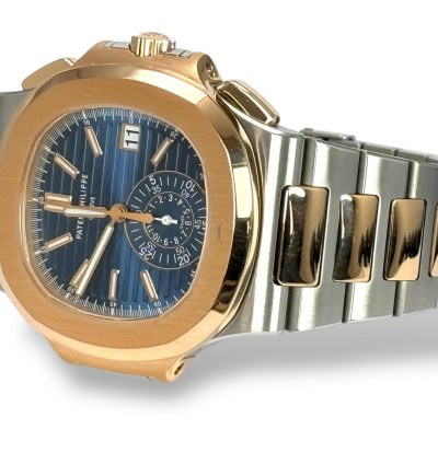 Patek Philippe Nautilus 5980 1a-001 - 2015 - Nautilus Chronograph - Box And Papers - Steel And Rose Gold