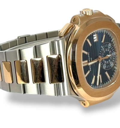 Patek Philippe Nautilus 5980 1a-001 - 2015 - Nautilus Chronograph - Box And Papers - Steel And Rose Gold