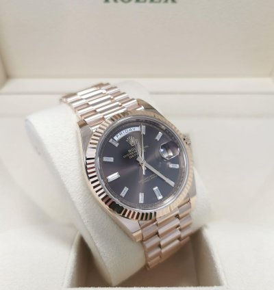 Rolex Day-date 40 Chocolate Baguette