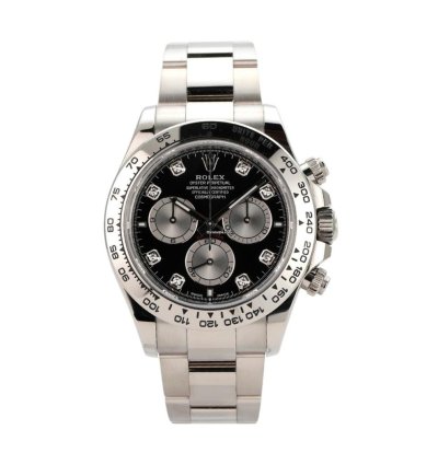 Rolex Daytona Cosmograph Daytona Wei Gold Ref 126509 Schwarz Diamant Stickers