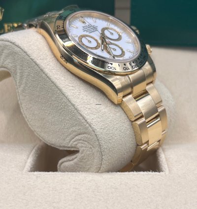 Rolex Daytona Cosmograph Daytona White Dial Full Yellow Gold