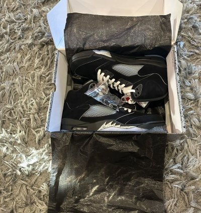 Air Jordan 5 Retro Og Black Metallic Reimagined