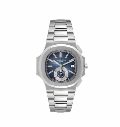 Patek Philippe Nautilus 5980 1a-001 Chronograph Stainless Steel Blue Dial