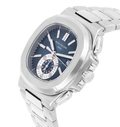 Patek Philippe Nautilus 5980 1a-001 Gradient Blue Dial Steel Bracelet Box Papers