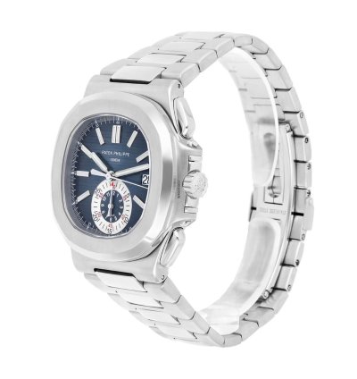 Patek Philippe Nautilus 5980 1a-001 Gradient Blue Dial Steel Bracelet Box Papers