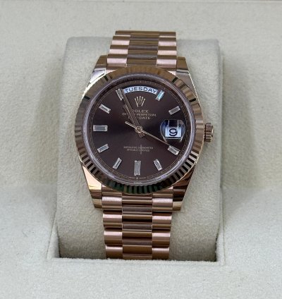 Rolex Day-date 40 Chocolate Diamonds Dial