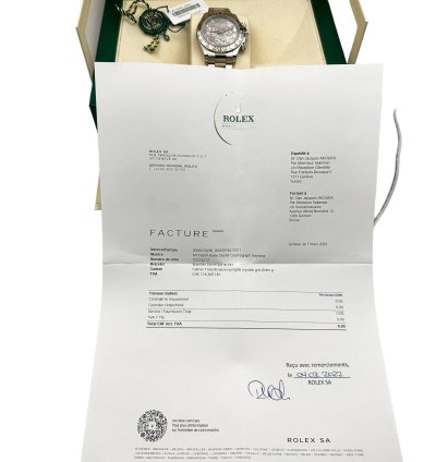 Rolex Daytona Cosmograph Daytona White Gold Mother Of Pearl Dial Diamonds Men