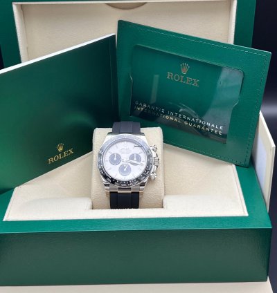Rolex Daytona Cosmograph Daytona White Gold Oyster-flex Bracelet Ghost New Model