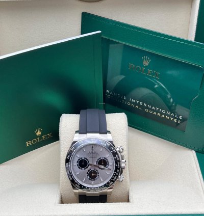 Rolex Daytona Cosmograph Daytona White Gold Oyster-flex Bracelet Ghost New Model