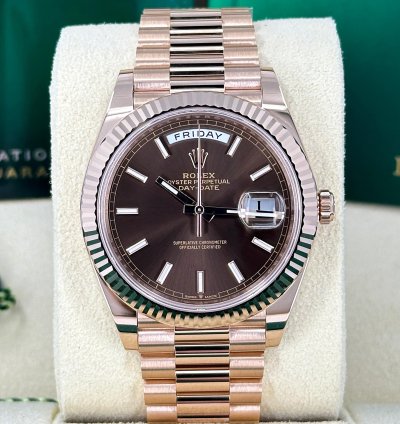 Rolex Day-date 40 Chocolate President 228235-0053 Unworn 2024