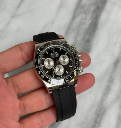 Rolex Daytona Cosmograph Daytona White Gold Oysterflex Black Bnib 2024