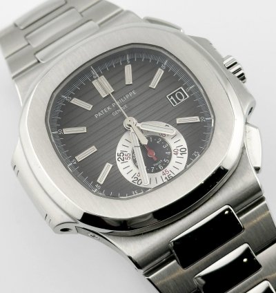 Patek Philippe Nautilus 5980 1a-014 Chronograph Stainless Steel Grey Dial 2013