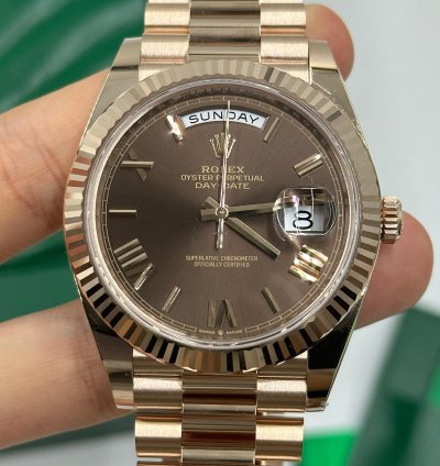 Rolex Day-date 40 Chocolate Roman Dial
