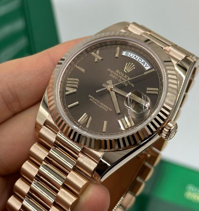 Rolex Day-date 40 Chocolate Roman Dial