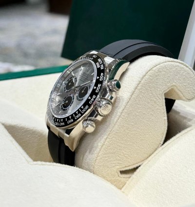 Rolex Daytona Cosmograph Daytona White Gold Silver Black Dial 2024