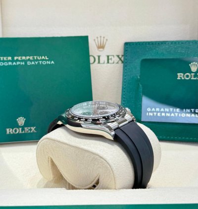 Rolex Daytona Cosmograph Daytona White Gold Silver Black Dial 2024