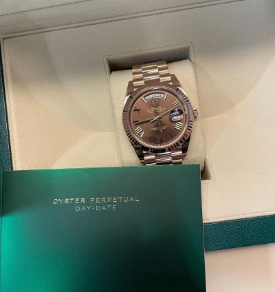 Rolex Day-date 40 Chocolate Unworn