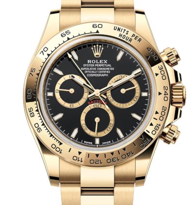 Rolex Daytona Cosmograph Daytona Yellow Gold Black Dial 126508 Unworn Full Set