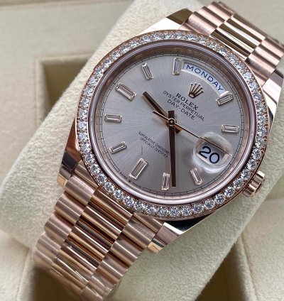 Rolex Day-date 40 Diamond Bezel Sundust