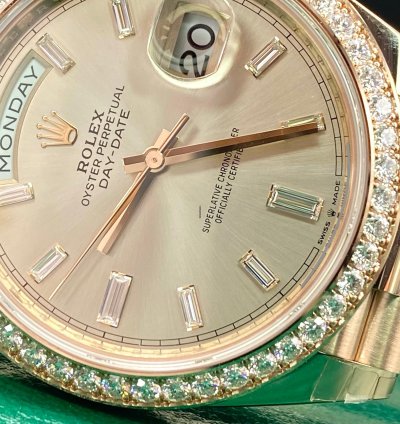 Rolex Day-date 40 Diamond Bezel Sundust