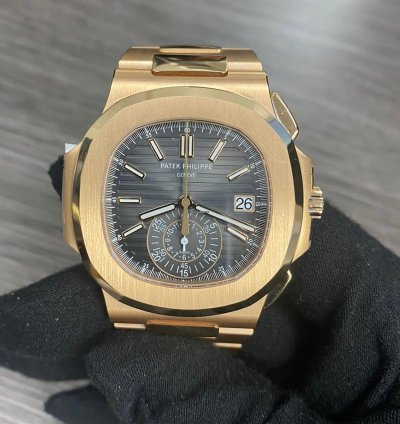 Patek Philippe Nautilus 5980 1r Nautilus Rose Gold Chronograph