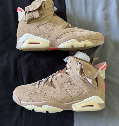 Air Jordan 6 Retro Travis Scott British Lhaki