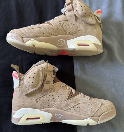 Air Jordan 6 Retro Travis Scott British Lhaki