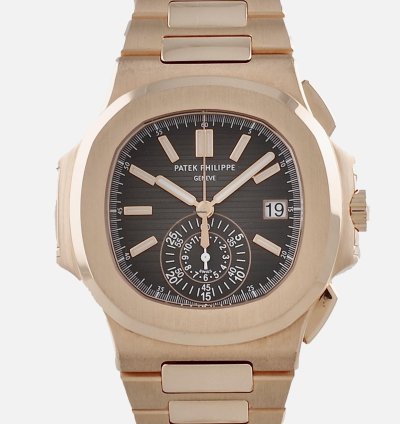 Patek Philippe Nautilus 5980 1r-001 18k Pink Gold Chronograph