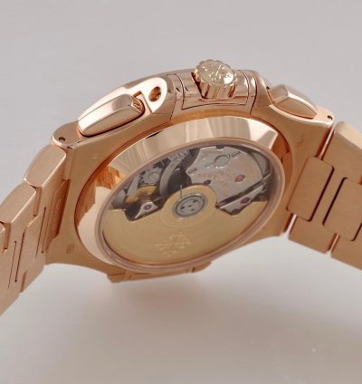 Patek Philippe Nautilus 5980 1r-001 18k Pink Gold Chronograph
