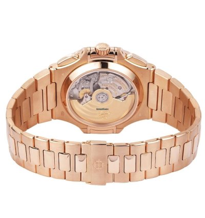 Patek Philippe Nautilus 5980 1r-001 18k Rose Gold Black Dial 40 Mm