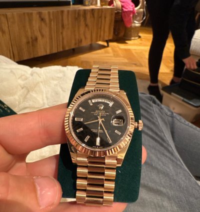 Rolex Day-date 40 Eisenkiesel - Set Complet 1er Propri Taire