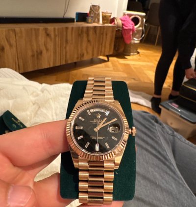 Rolex Day-date 40 Eisenkiesel - Set Complet 1er Propri Taire
