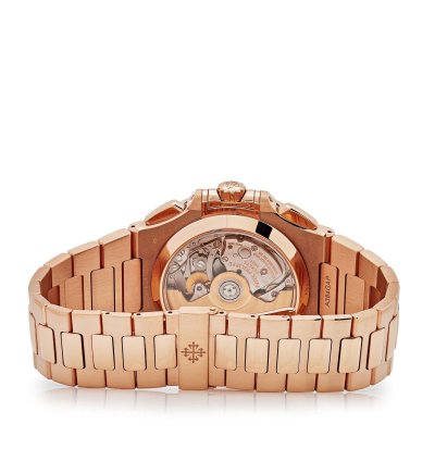 Patek Philippe Nautilus 5980 1r-001 Chronograph Date Rose Gold