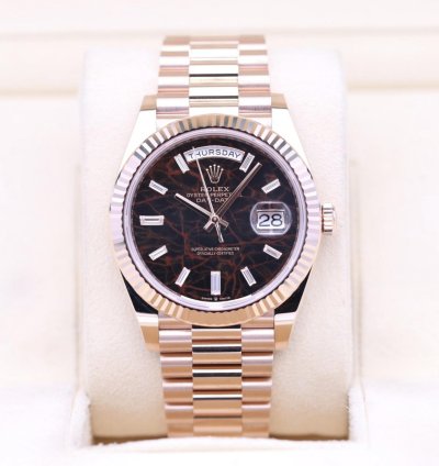 Rolex Day-date 40 Eisenkiesel 2024 Neu Everose Full Set On Stock Lagernd