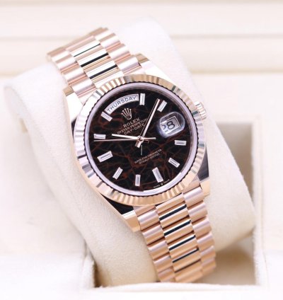Rolex Day-date 40 Eisenkiesel 2024 Neu Everose Full Set On Stock Lagernd