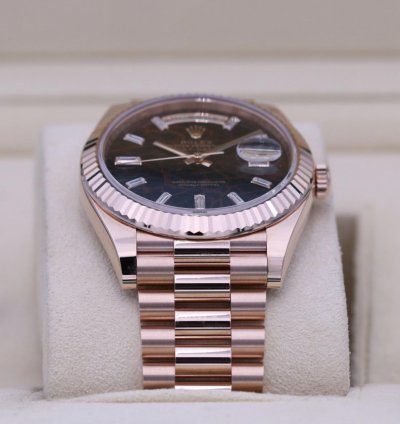 Rolex Day-date 40 Eisenkiesel 2024 Neu Everose Full Set On Stock Lagernd