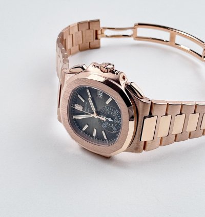Patek Philippe Nautilus 5980 1r-001 Chronograph Date Rose Gold 2020
