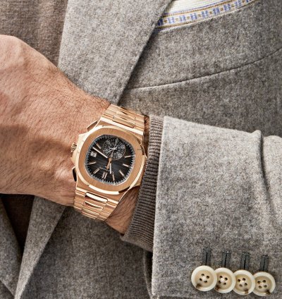 Patek Philippe Nautilus 5980 1r-001 Chronograph Date Rose Gold 2021
