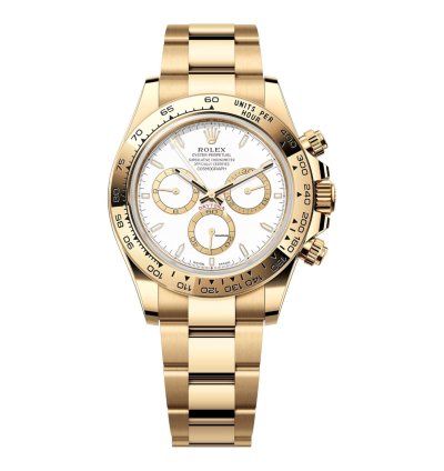 Rolex Daytona Cosmograph Daytona Yellow Gold White Dial 126508 Unworn Full Set