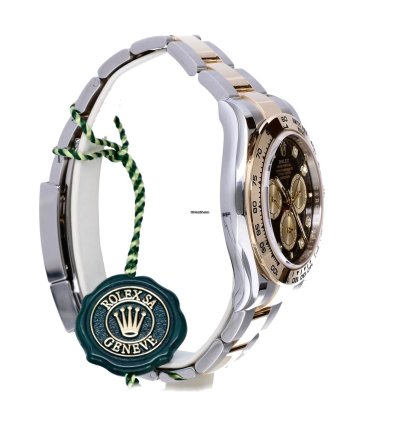 Rolex Daytona Cosmograph Gold Steel Black Diamond Dial 40 Mm Unworn 2023