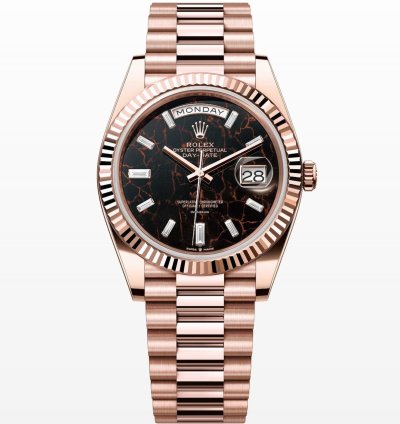 Rolex Day-date 40 Eisenkiesel Diamond Dial Unworn